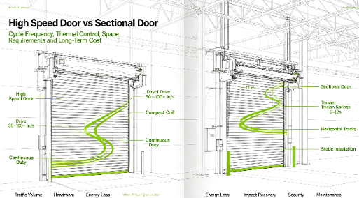High Speed Door vs Sectional Door: Which Is Better for Your Facility?