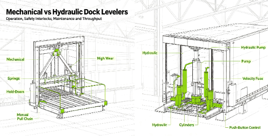 Hydraulic Dock Leveler vs Mechanical Dock Leveler